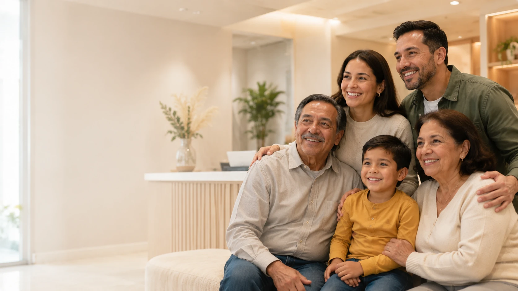 Familia atendida en Clínica General La Gran Familia